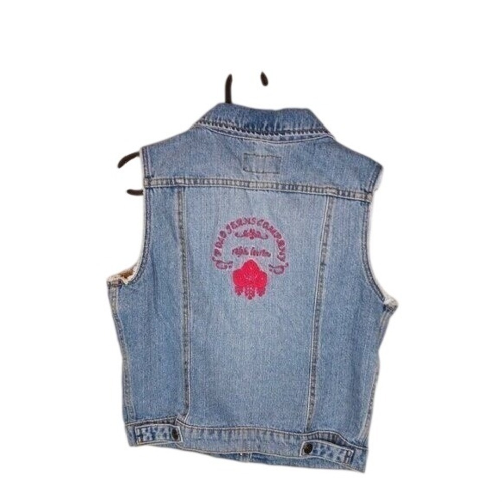 Ralph Lauren Light Blue Denim Embroidered Vest
